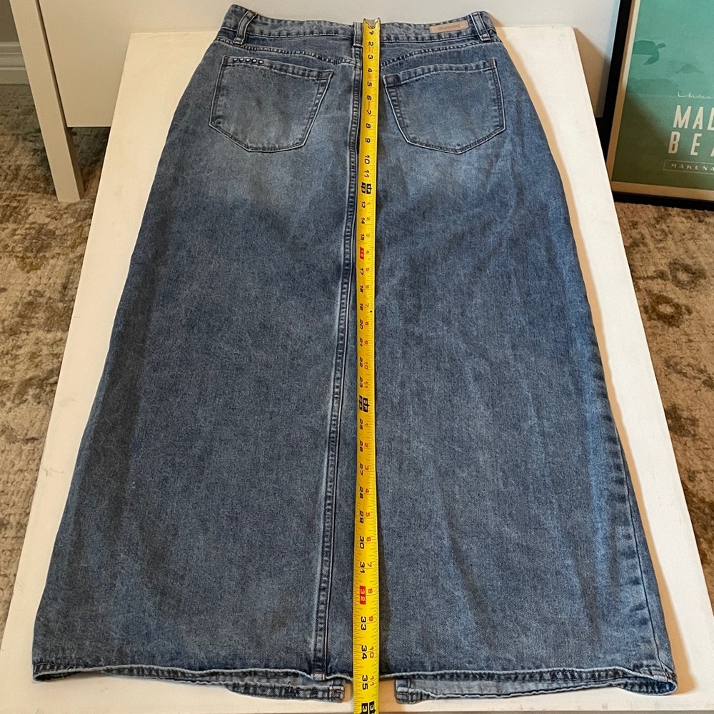 Blank NYC In My Mind Denim Maxi Skirt 27 - Picture 14 of 15